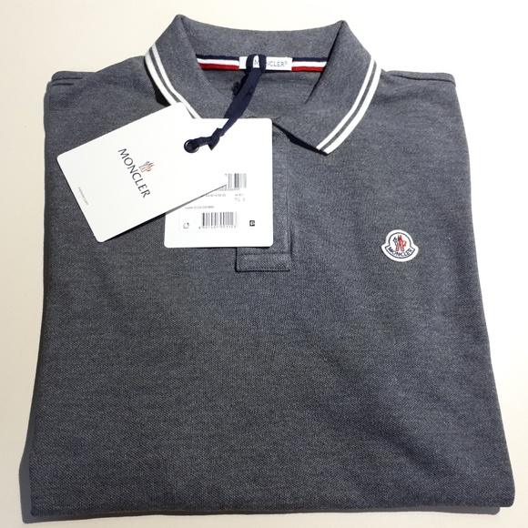 moncler dark grey polo moncler dark grey polo